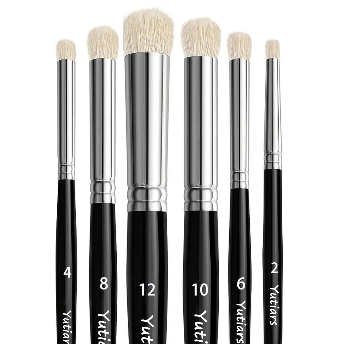 Набор кистей Yutiars Drybrush 6 шт. Черный