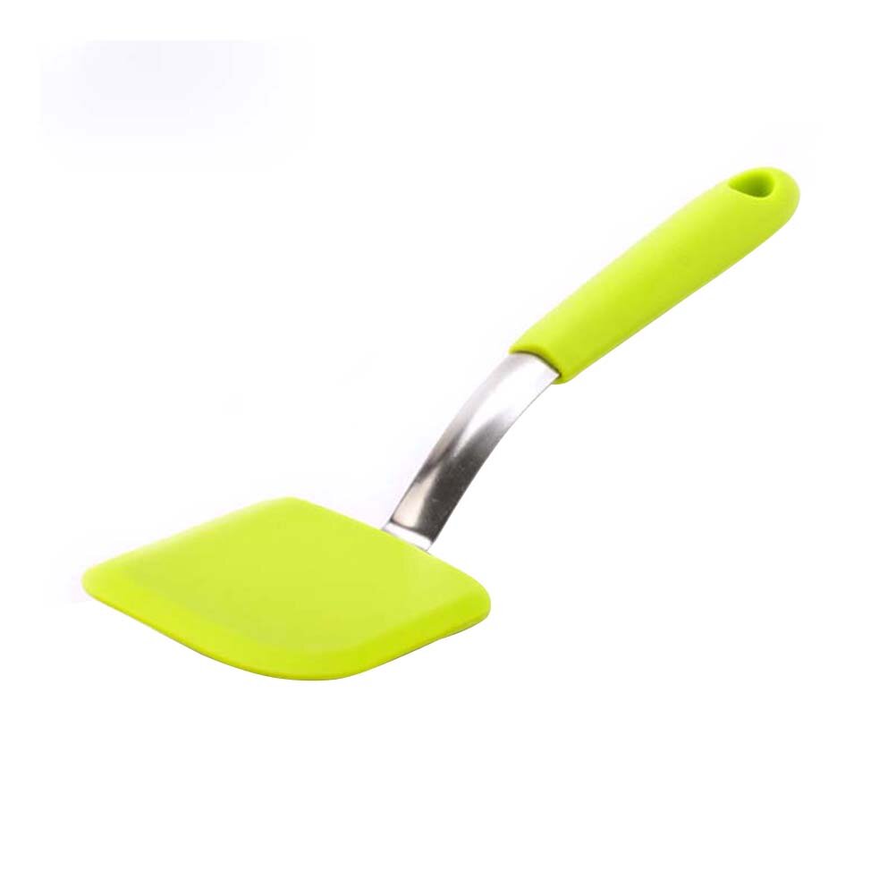 Silicone Spatula For Kitchen Use Made Of Premium Material With Ergonomic Handle 24*6.7Cm Green