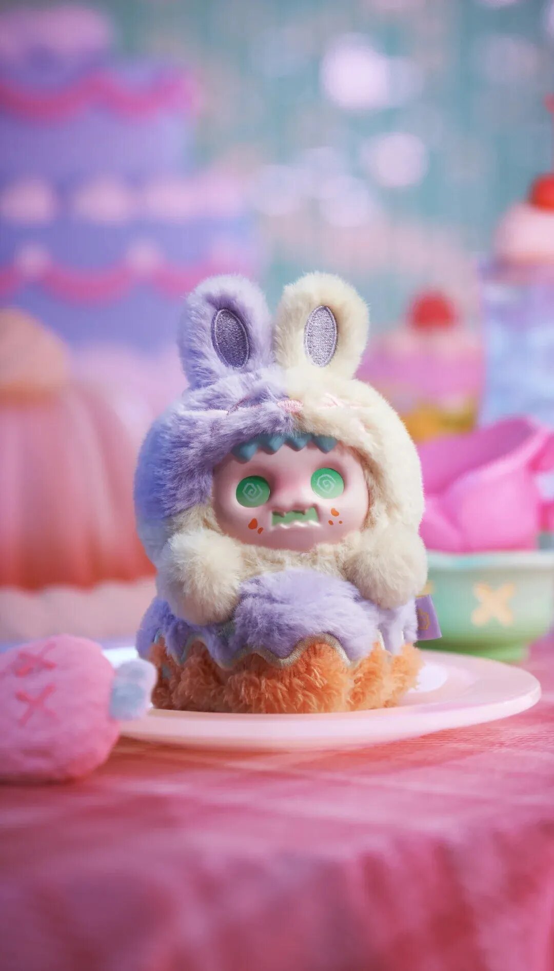 Luo Jiujiu Finding Unicorn ShinWoo Baby Ghost Bear Виниловая фигурка Розовый, Confirm C