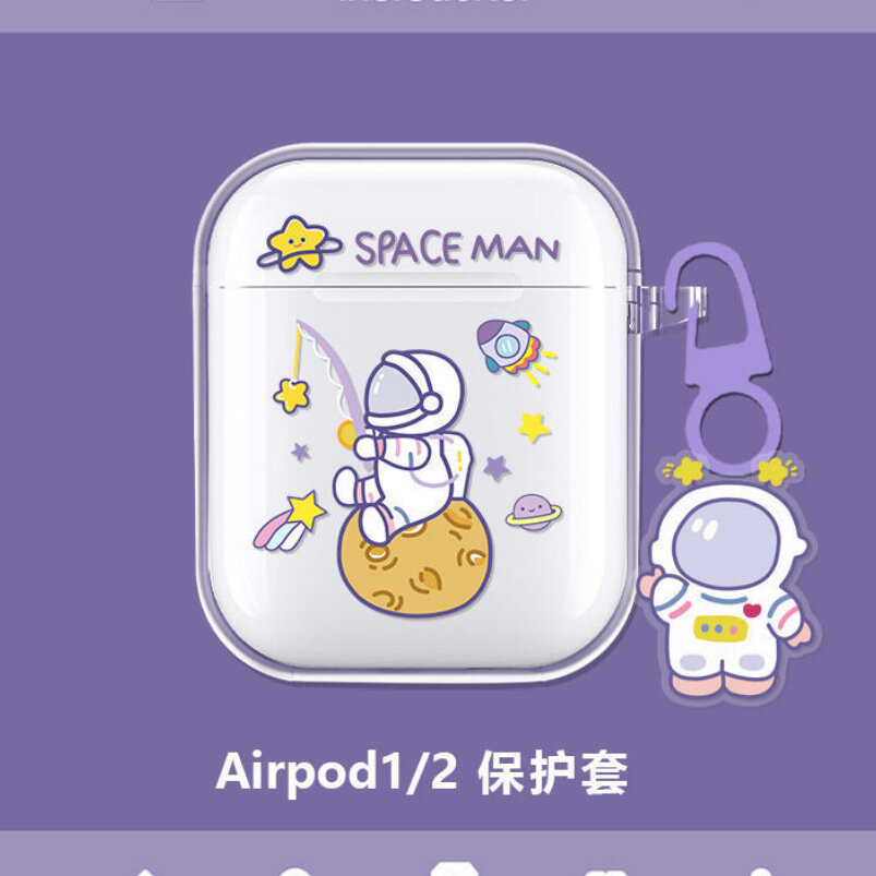 Прозрачный мягкий чехол для наушников Airpods 1/2 поколения, защитный чехол для Pro 3, для наушников Apple 3-го поколения, китайский аналог i12.