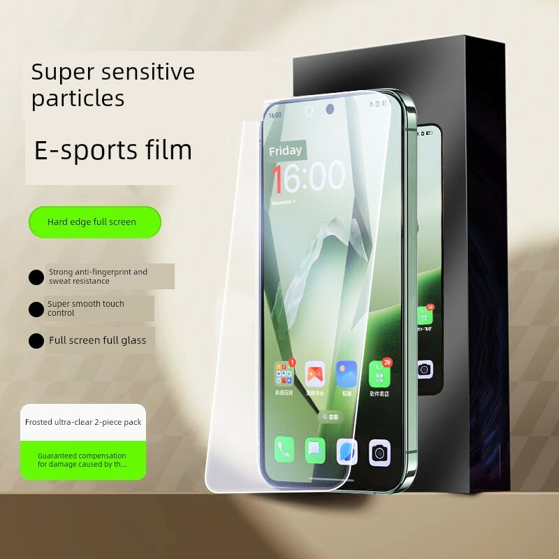 OnePlus 9R Игровая Матовая Прозрачная Защитная Пленка Анти-Пятна Сглаженный Касания 2-упаковка
