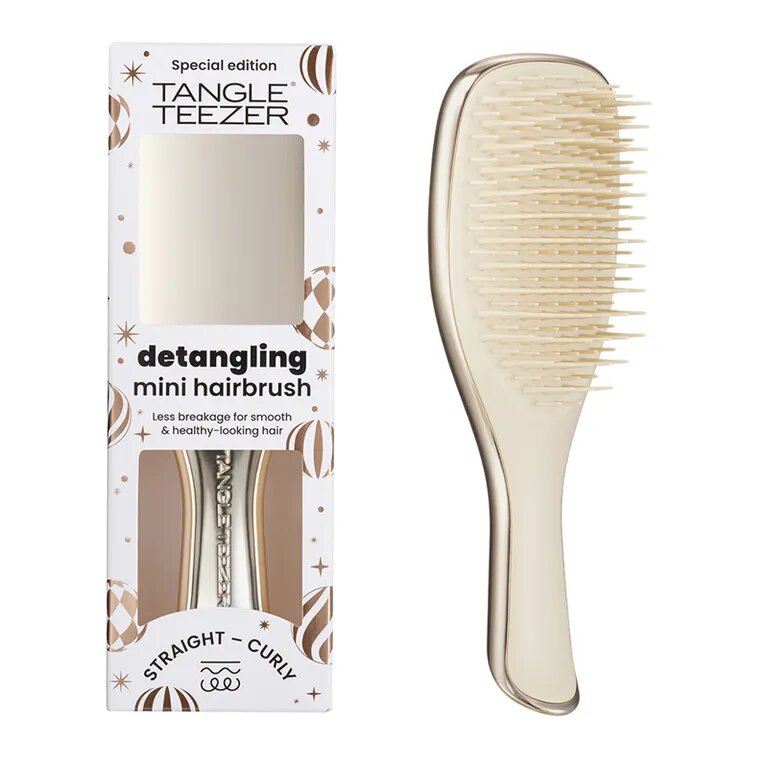 Tangle Teezer Расческа The Ultimate Detangler Mini Chrome Champagne Gold 1 шт