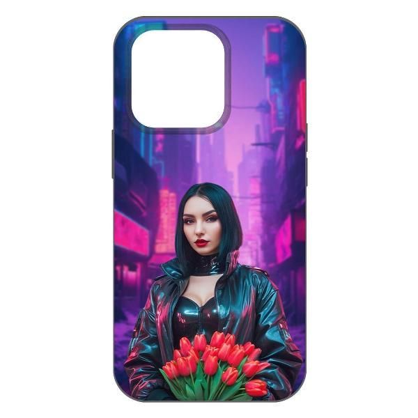 Чехол для смартфона, телефона Krutoff для Киберпанк-весна iPhone 14 Pro черный