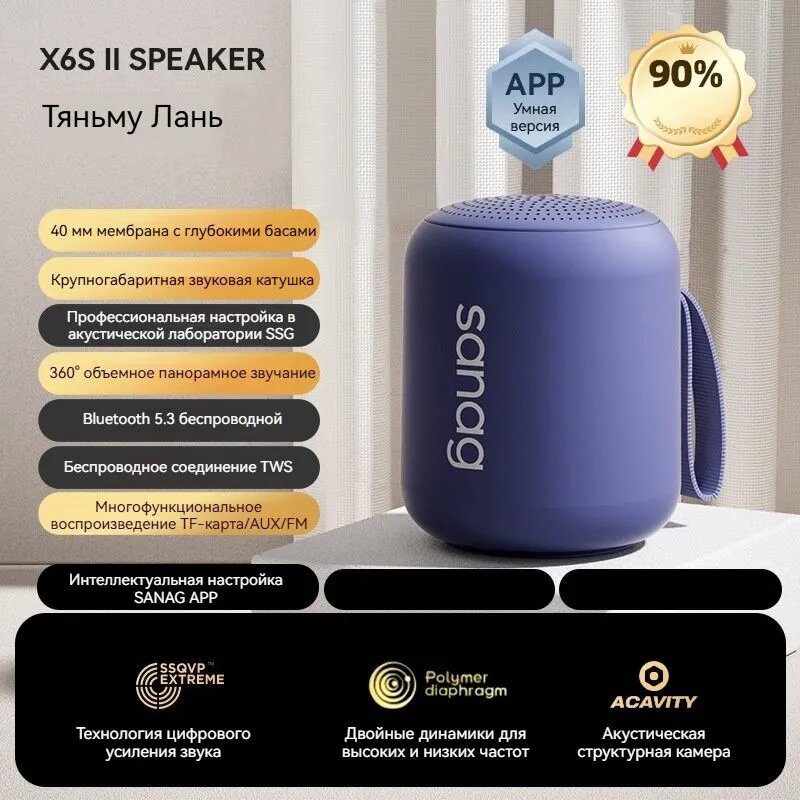 SANAG X6S Мини-динамик Bluetooth