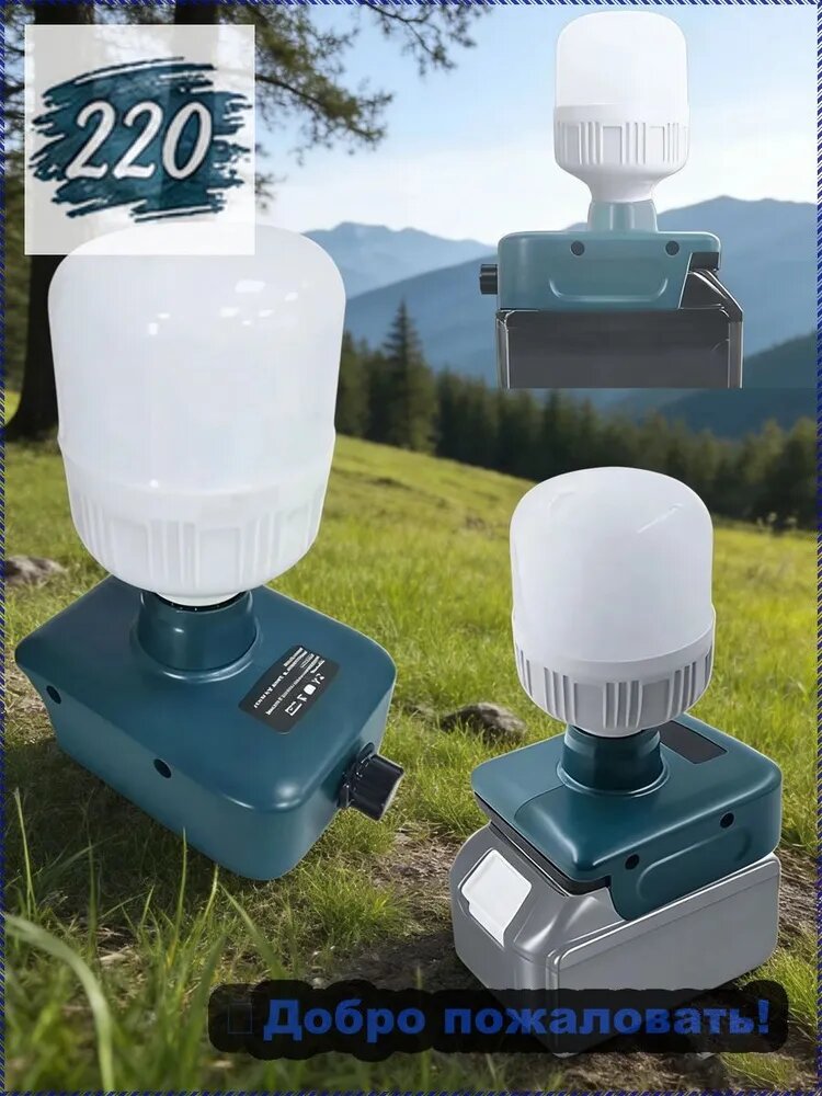 Лампа для Makita18 в 20 в с литий-ионным аккумулятором, Супер яркий свет, для кемпинга и аварийного освещения
