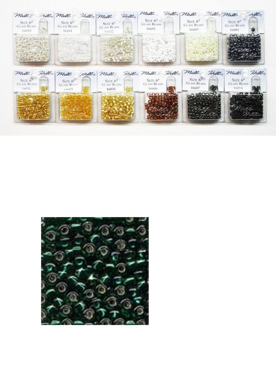 Стеклянный бисер Mill Hill Size 6 Glass Glas Seed Beads 5,2 гр, цвет: 16614
