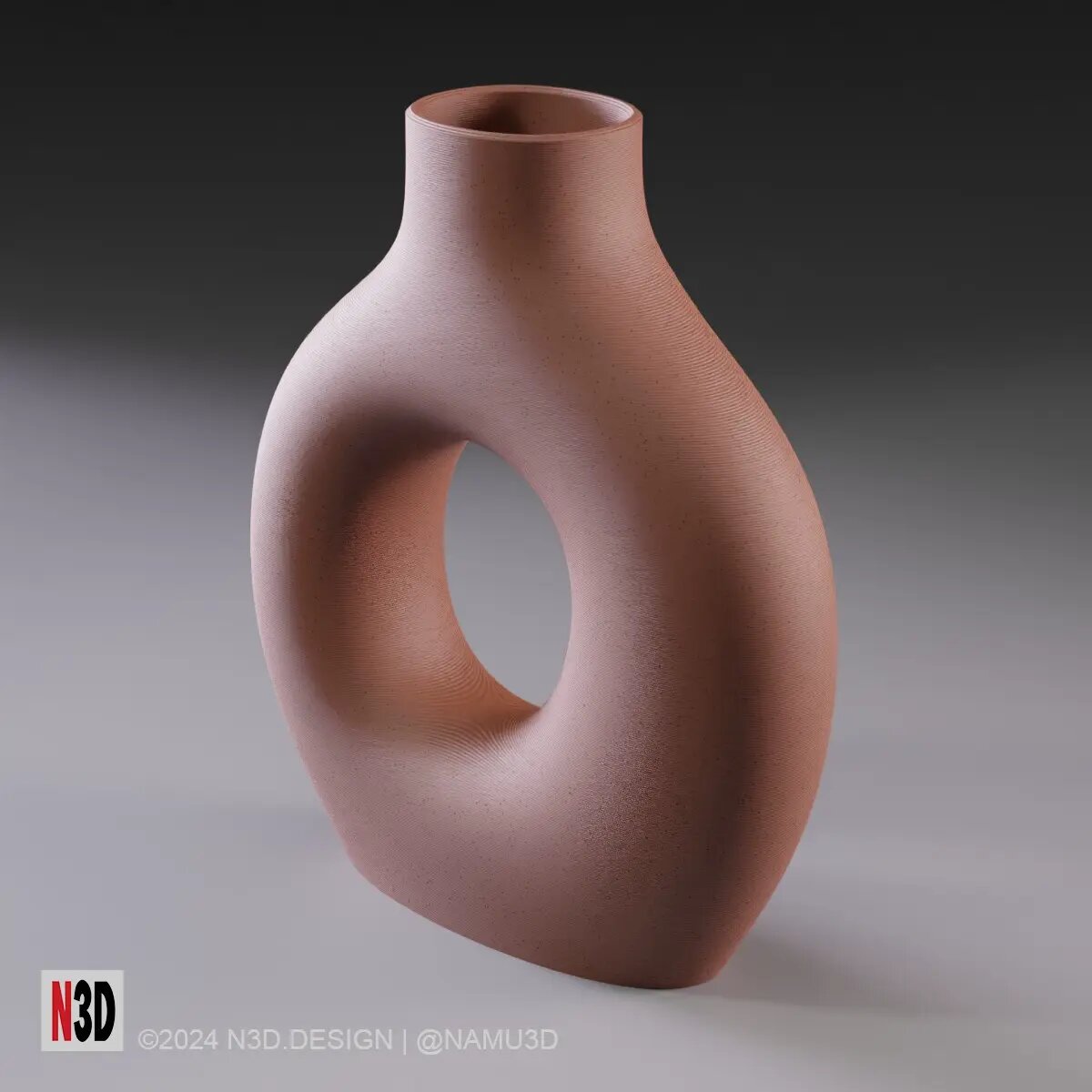 Ваза декоративная дизайнерская, 3D-печать, 3DOPRU арт. VASE-CC-3ca1cae0a71a