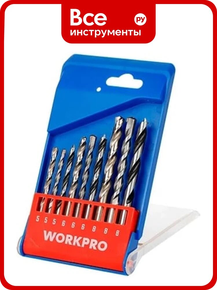 Набор сверл комбинированный Workpro 9шт WP400463