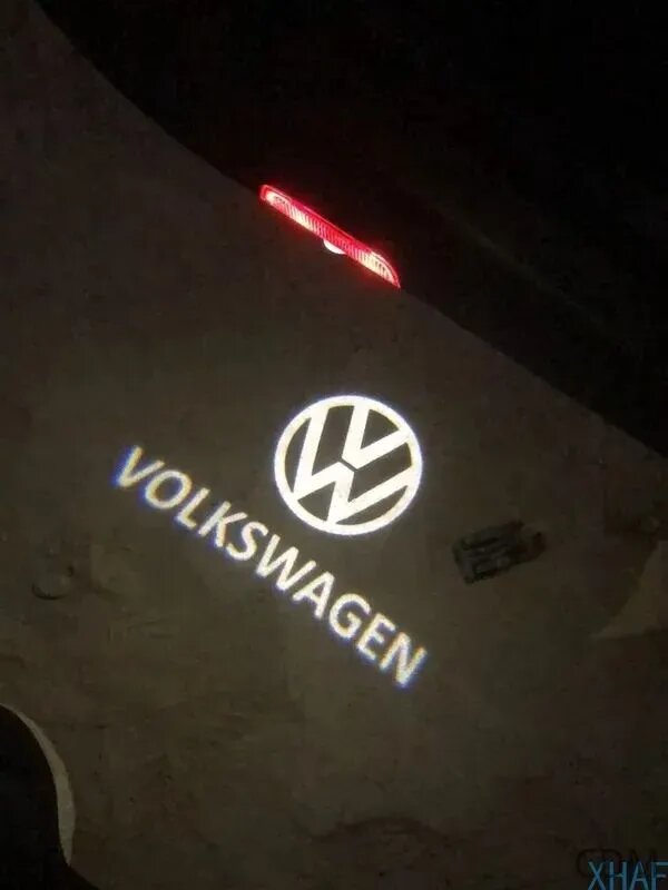 Проектор логотипа Volkswagen Touareg II C2 7P (2010-2018), светодиодный дверной фонарь с подсветкой