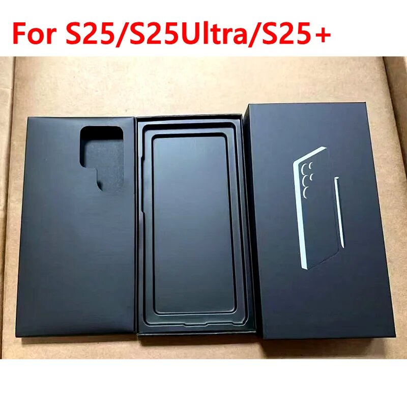 Пустая подарочная коробка для телефона с Галактика С25+, Box with cable, Серебряный, Silver