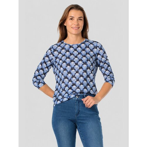 фото Лонгслив gerry weber, размер 40, , белый, голубой, синий