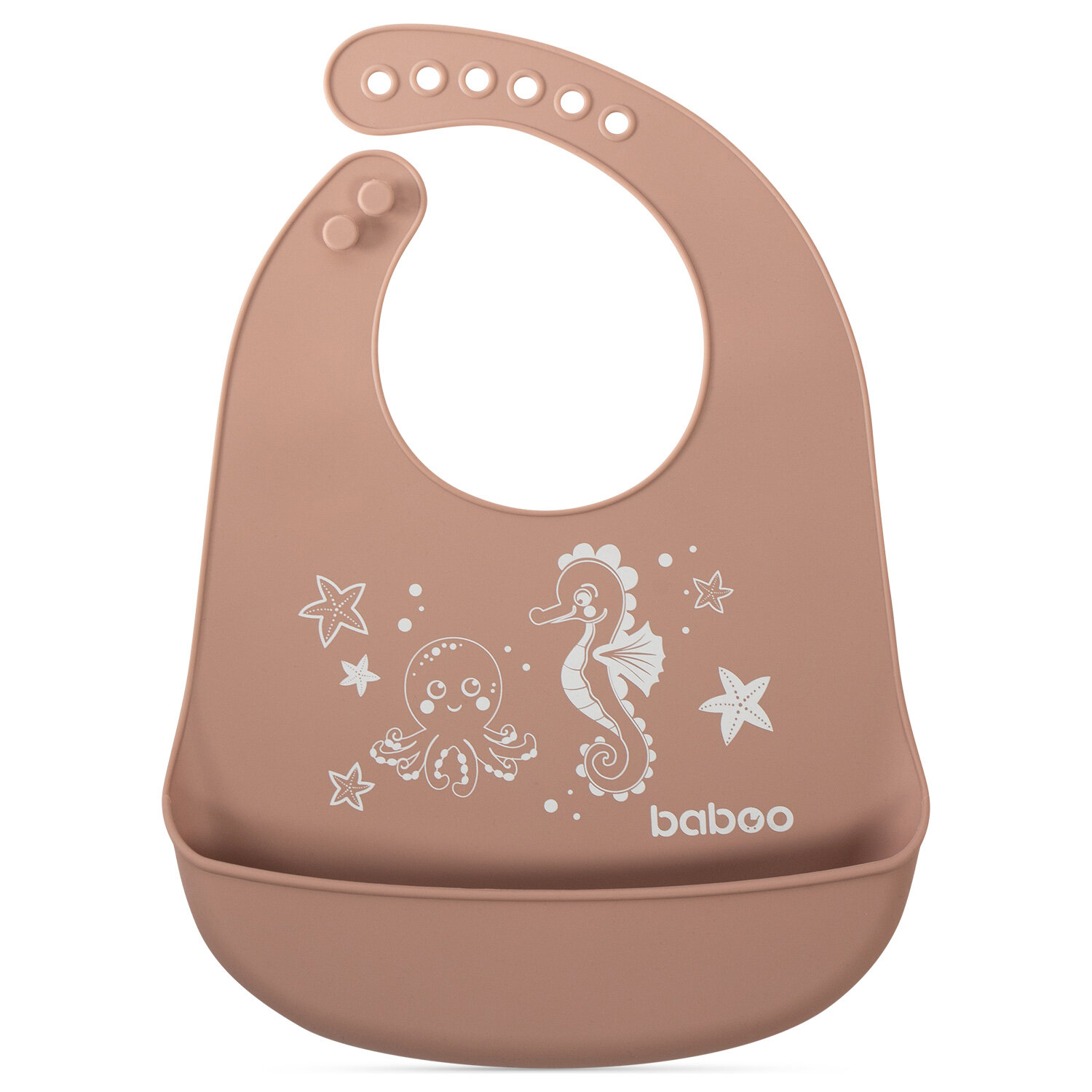 Нагрудник BABOO силикон 1 шт.