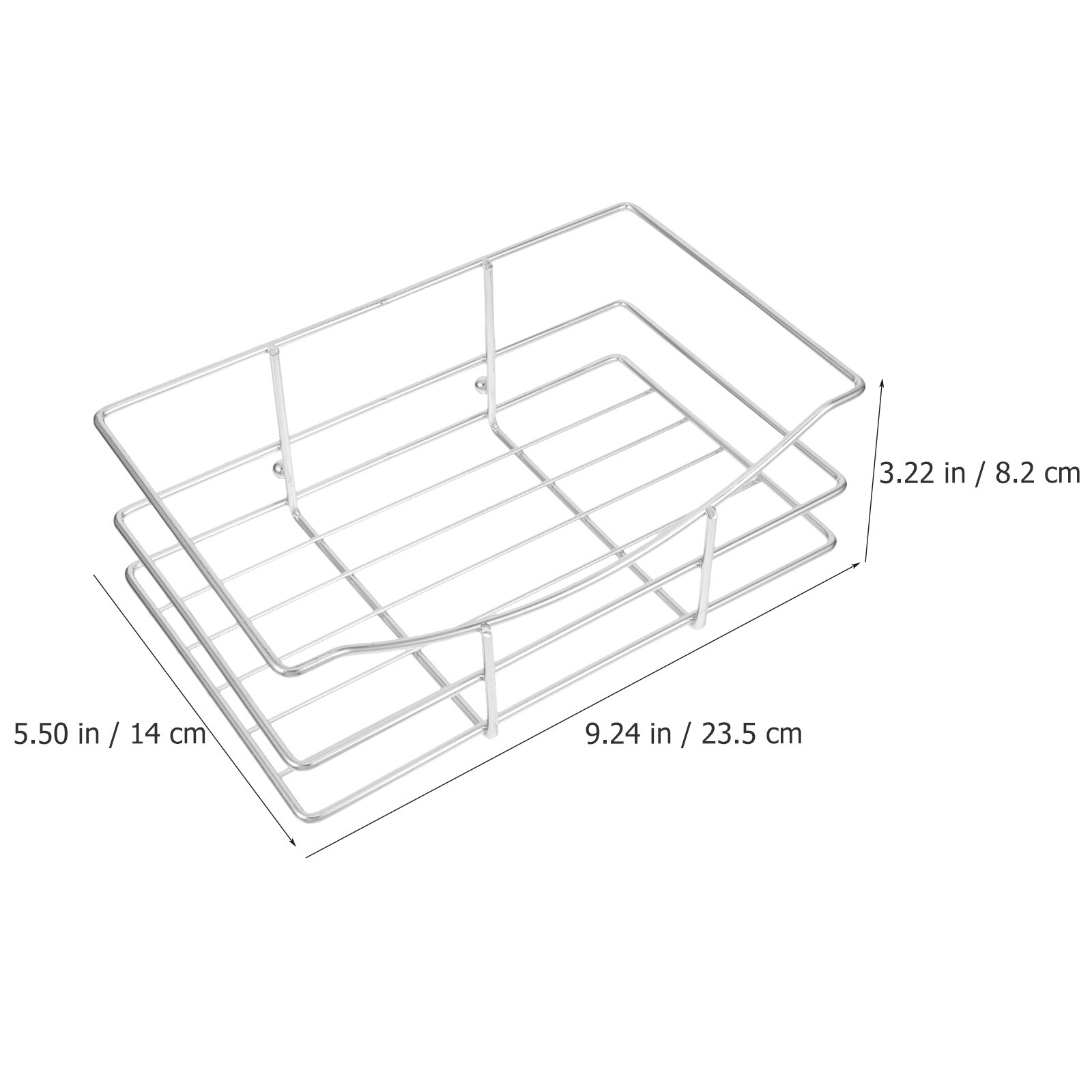 Прозрачная Настенная Полка Для Ванной И Кухни 23.5X14X8.2Cm С Клейкой Подушечкой Без Сверления