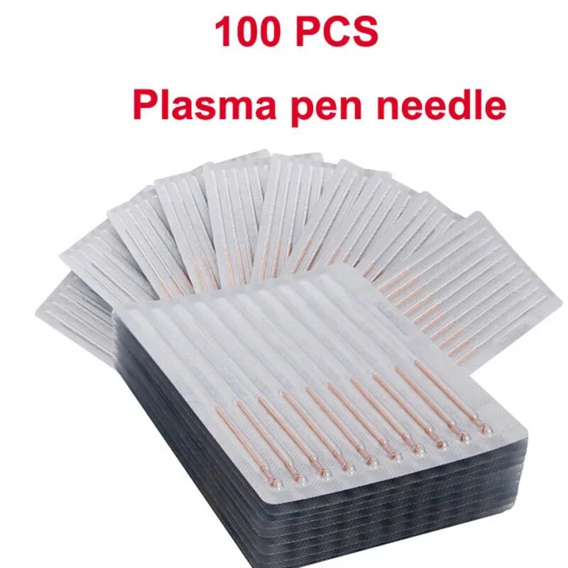 Иглы для плазменной ручки 100 шт, золотые и серебряные 100 pieces golden