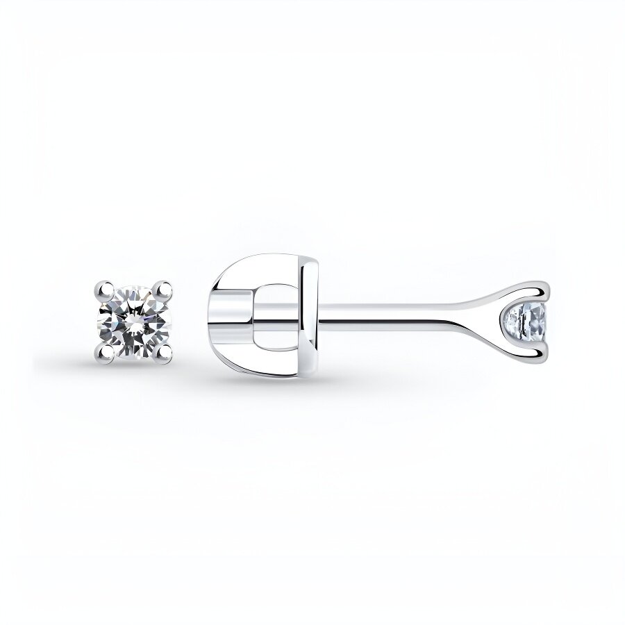 Серьги, серебро, 925 проба, фианит