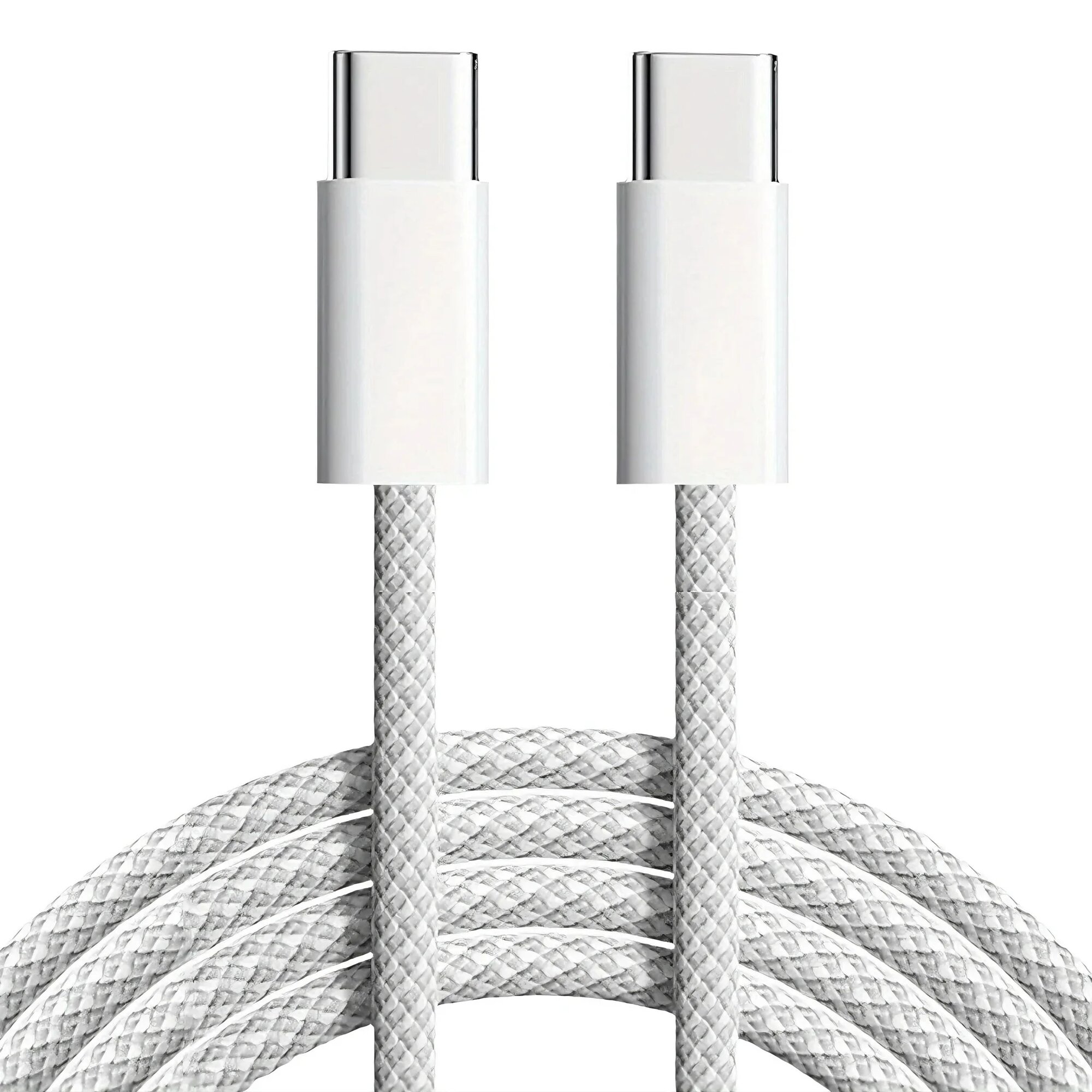 Кабель USB-C PD 60W Для Быстрой Зарядки, Плетеный, Прочный 2m