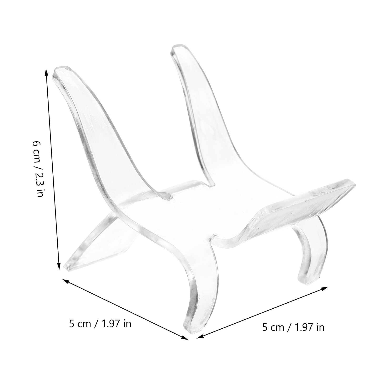 Стойки Для Отображения Коллекций Из Акрила Прозрачные 10 Штук 6x5Cm