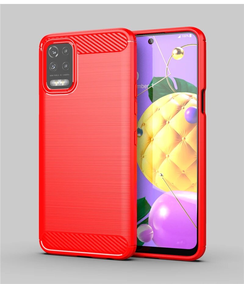 Чехол для LG K52 Мягкий силиконовый чехол для LG K52 K62 K22 K92 K42 Stylo Красный, Red, For LG Q52