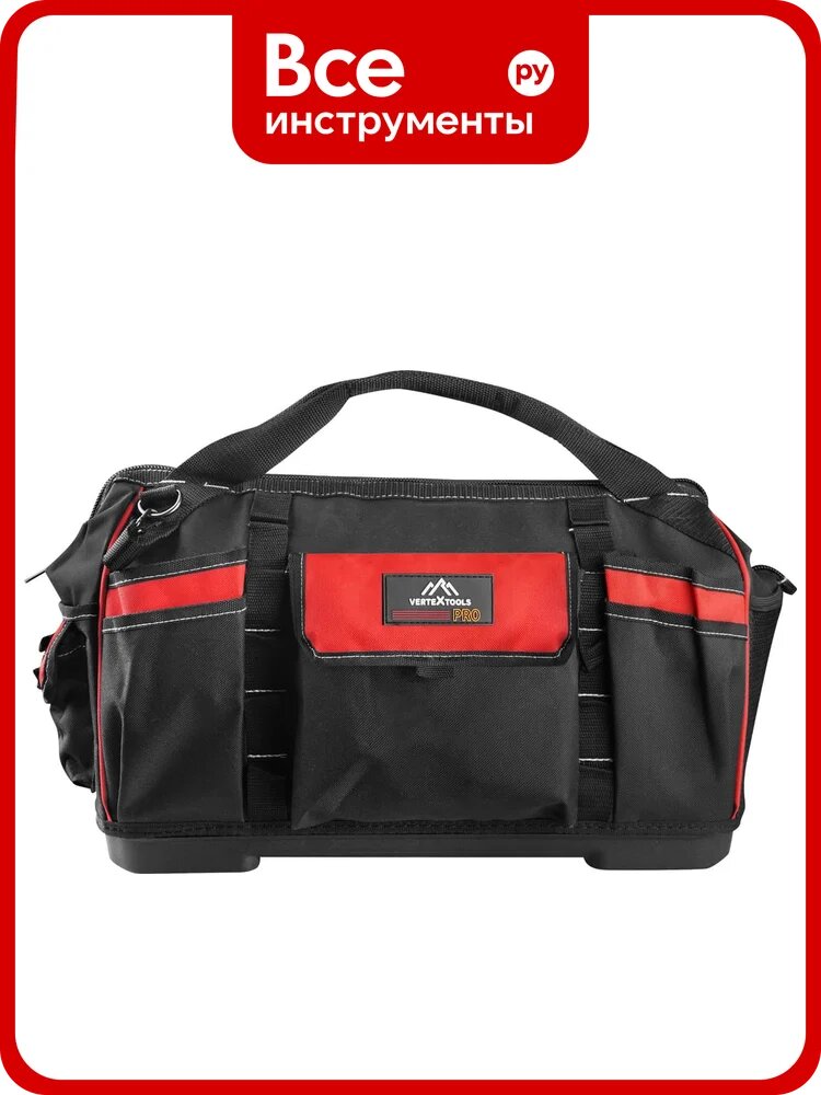 Сумка для инструментов vertextools пластиковое дно 42х23х28см 0909-42-28