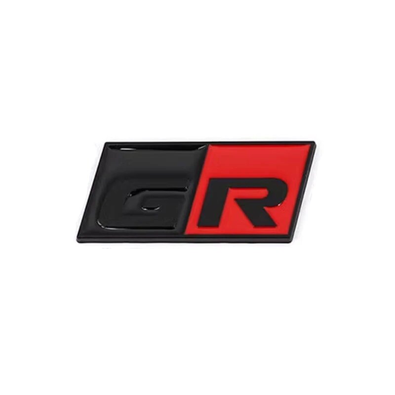 3D Металлический Логотип GR, Эмблема, Спортивный Значок Для Toyota, Красный, GR Black Red, Sticker