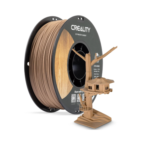 фото Филамент creality hyper petg, 1.75 мм, 1 кг, для 3d-принтера, точность ±0.02 мм, текстура дерева, натуральный вид