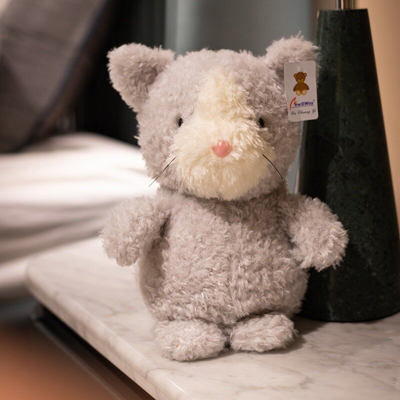 Оригинальная плюшевая игрушка Jellycat Little Woolly Мышка 20см Мягкая игрушка для детей и взрослых на день рождения