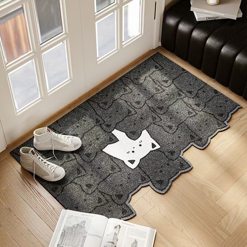 Антипрол slipping коврик с петельным ворсом, сбор пыли, для входа, 40x60 см, минималистичный напольный аксессуар