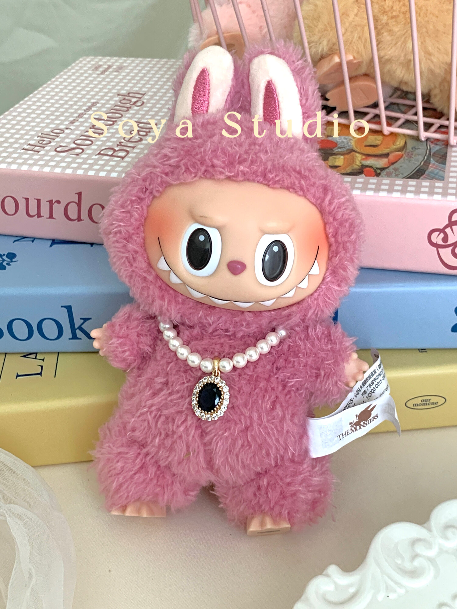 Ожерелье Labubu - Коллекционный PVC-амулет Bubble Mate, стиль первой и второй серии, милый аксессуар для коллекционеров