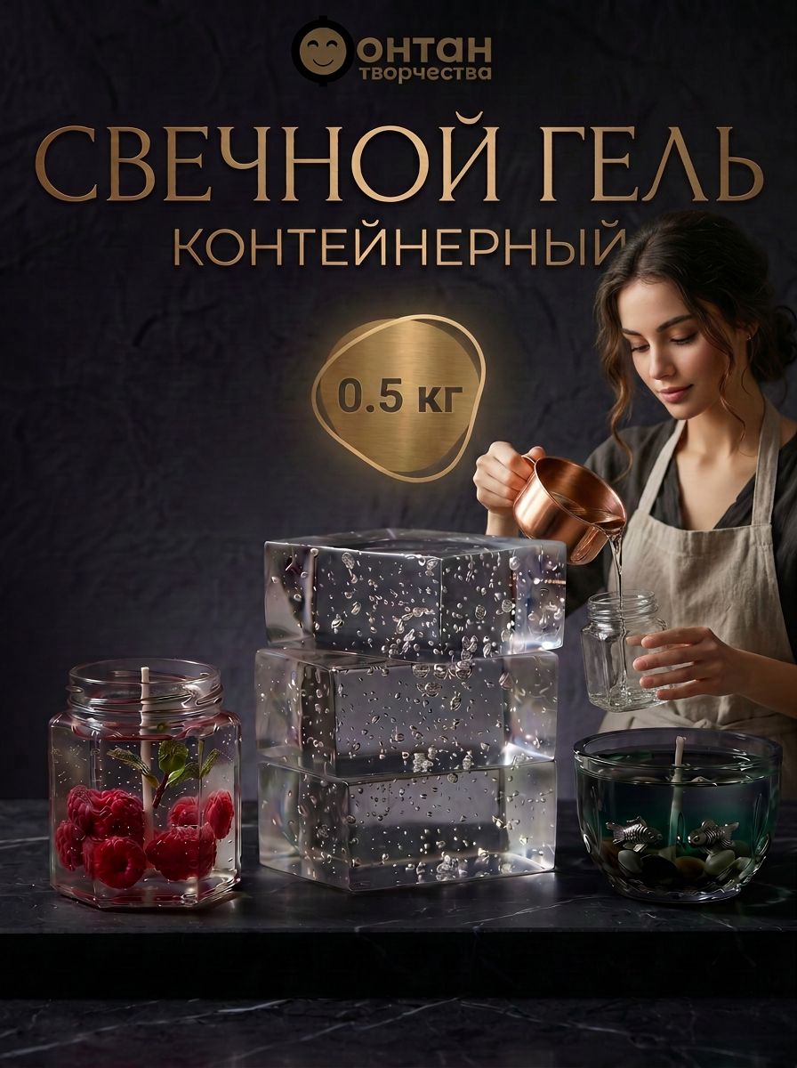 Свечной гель, гелевый воск для свечей желейный воск
