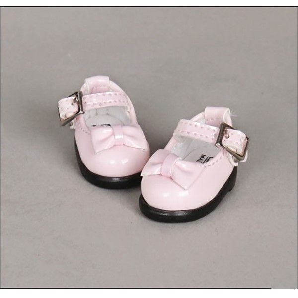 Туфли для БЖД кукол Luts Shoes ZDS-03 (С бантиком, розовые, для кукол 19 см)