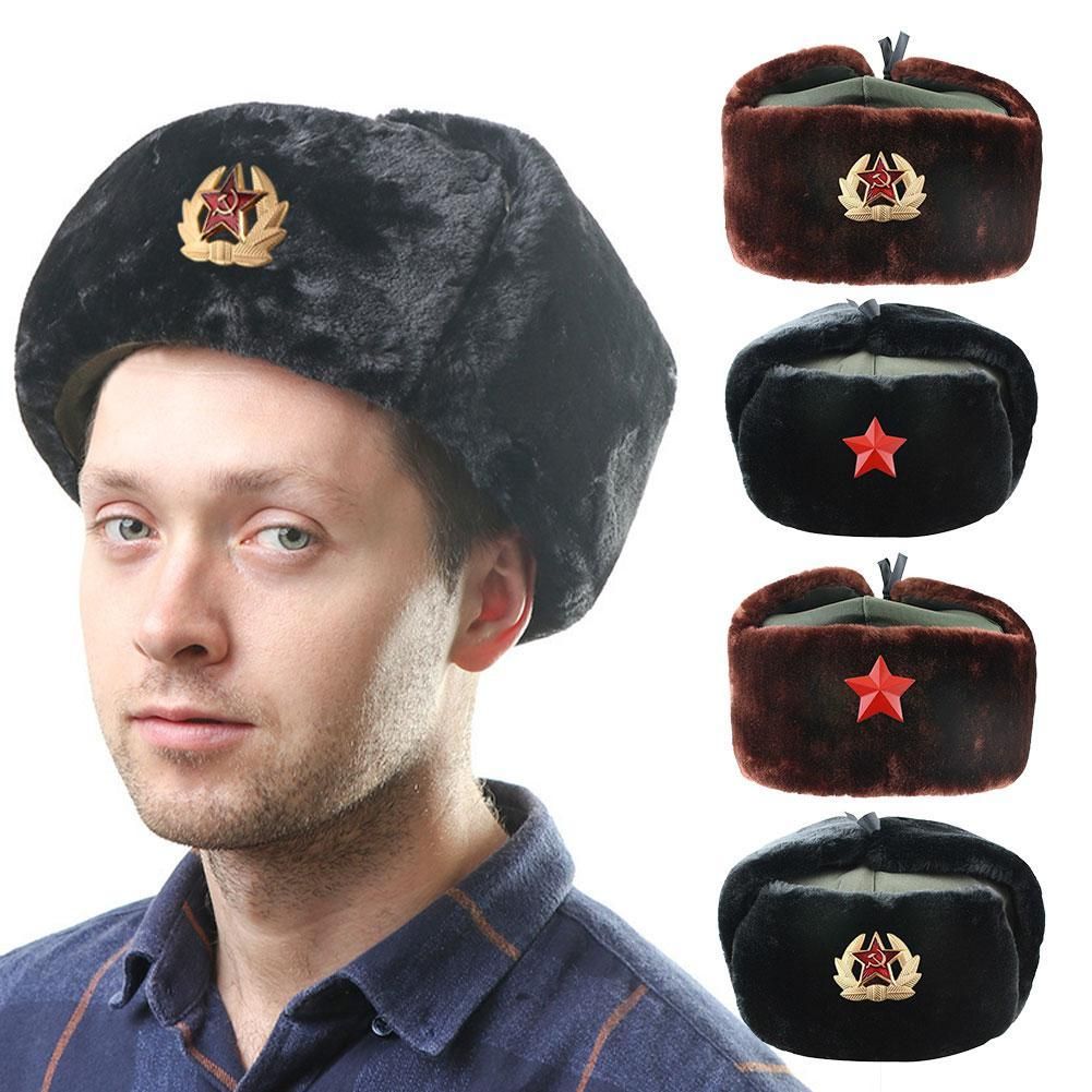 Шапка-ушанка для женщин, размер OneSize, красный — фото 1