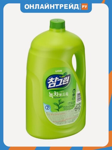 Изображение товара Средство для мытья посуды Lion Chamgreen Зеленый Чай, 3 л
