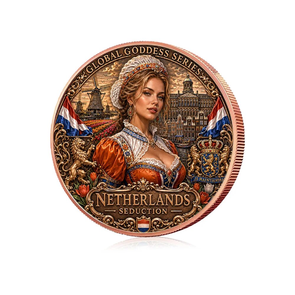 Монета "Мир Богинь", Нидерланды, 1 унция, .999, цвет: 1oz 1pc