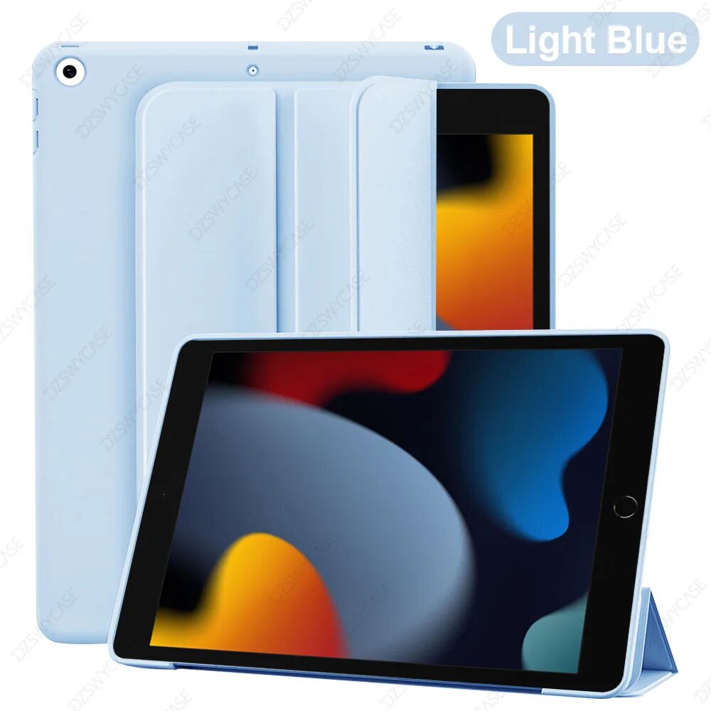 Чехол-книжка для iPad 9/8/7, Light Blue