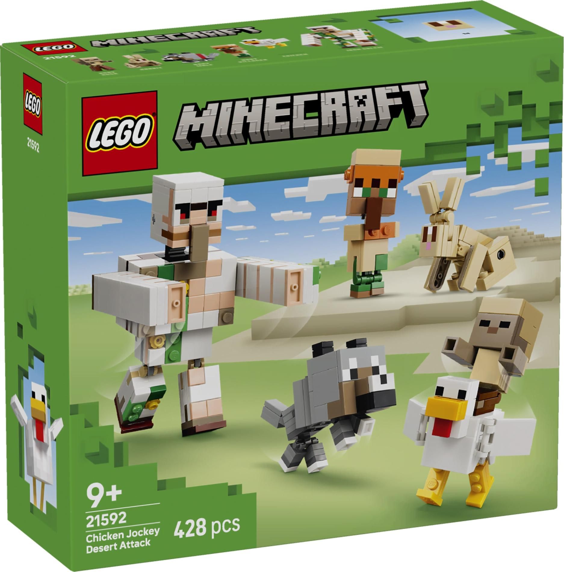 Конструктор LEGO Minecraft 21592 Атака зомби-наездника в пустыне