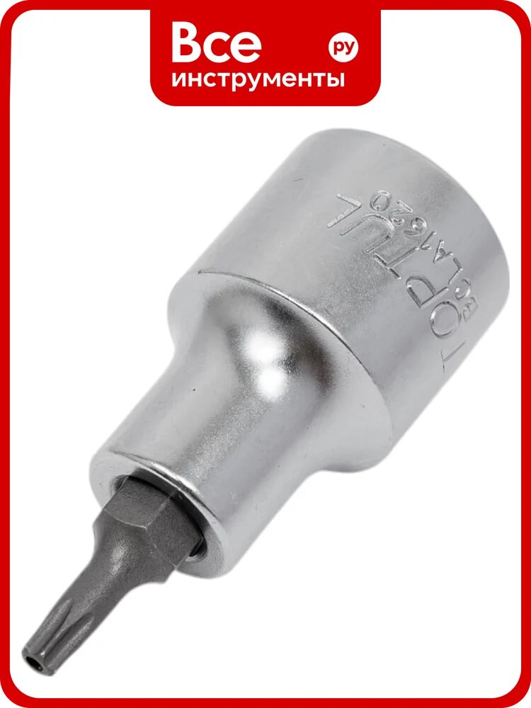 Головка торцевая TORX с отверстием T20, L=55 мм, 1/2"DR TOPTUL BCLA1620