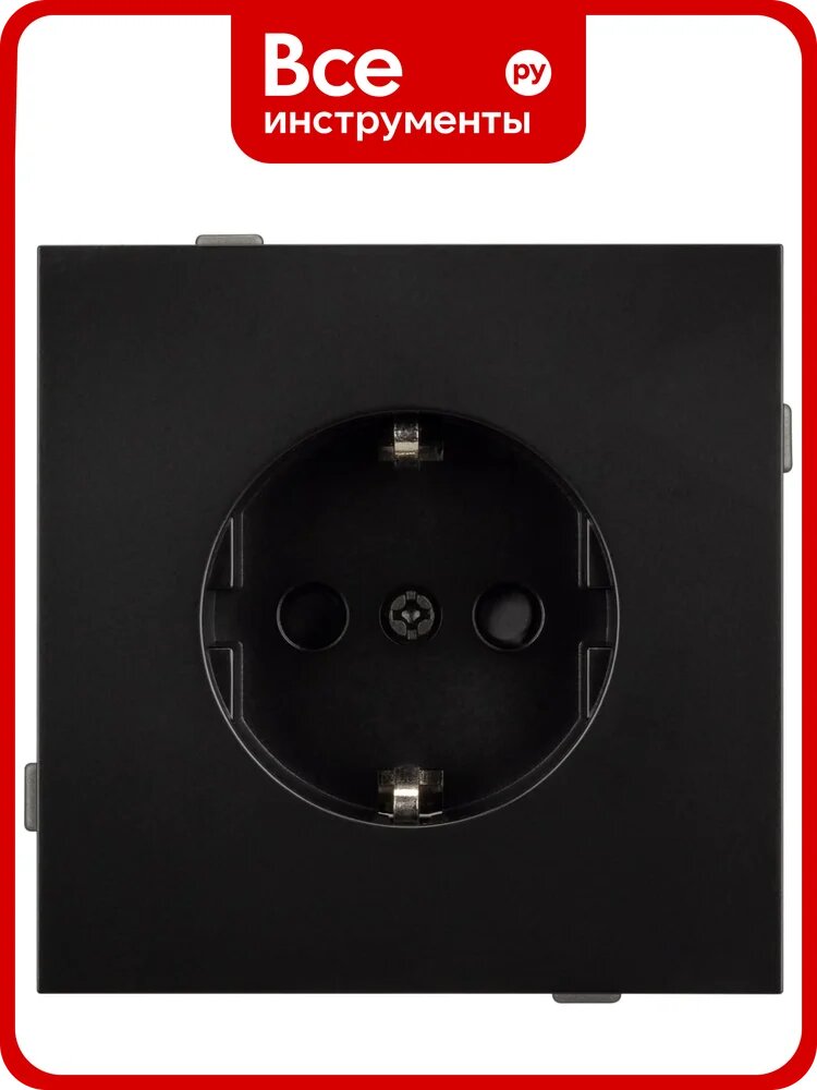 Механизм электрической розетки Arlight SCT-TENDO-MEU1-PL-BK 1шт 054079