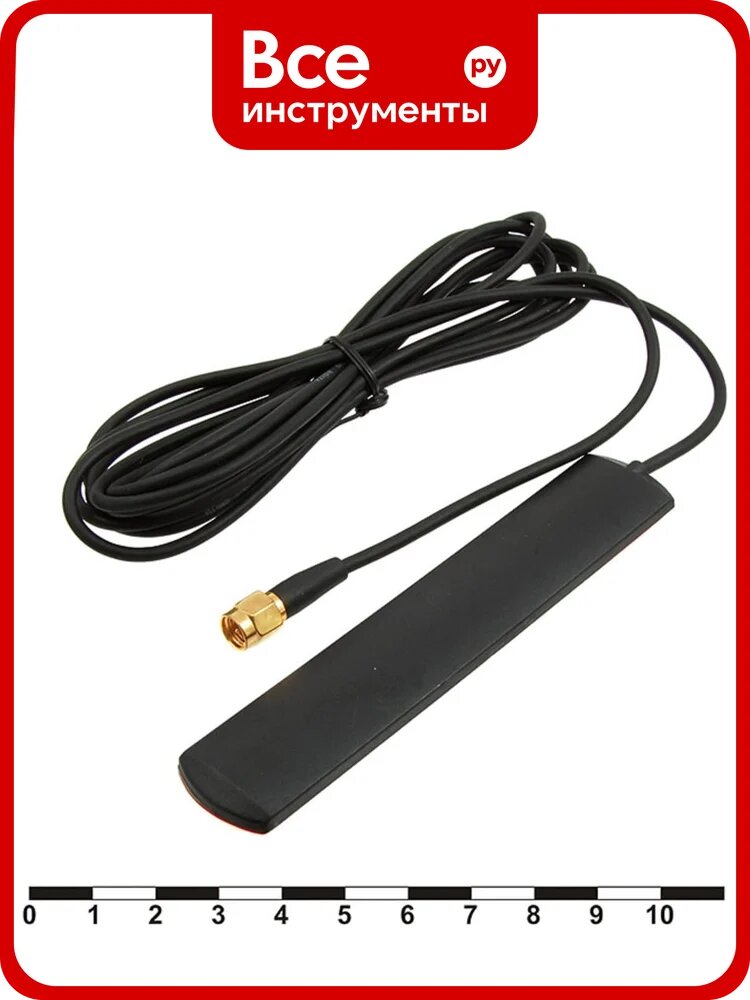 Антенна GSM RUICHI GSM 2db RG174 3m SMA-P 87655