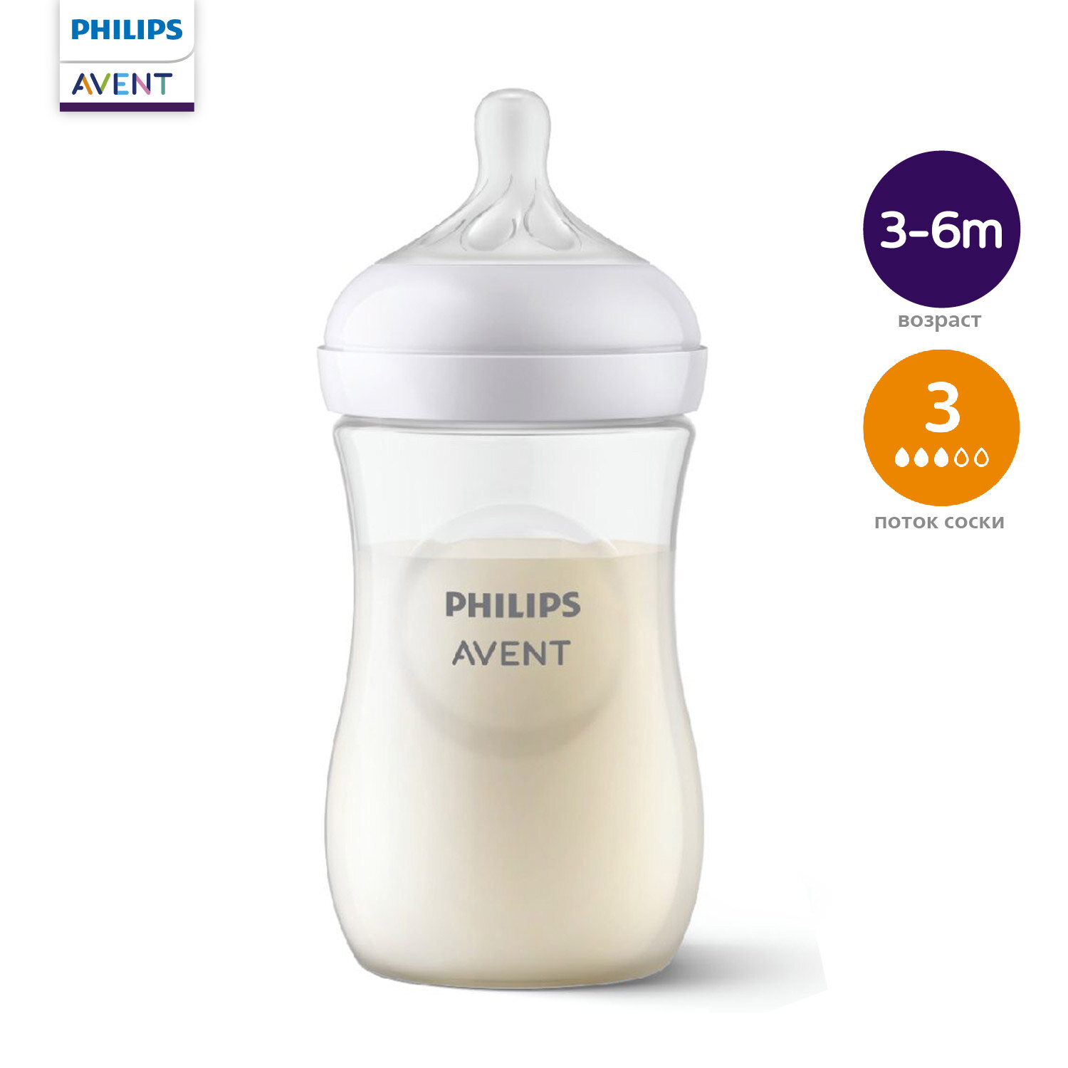 Бутылочка Philips Avent Natural 260 мл 1 шт.