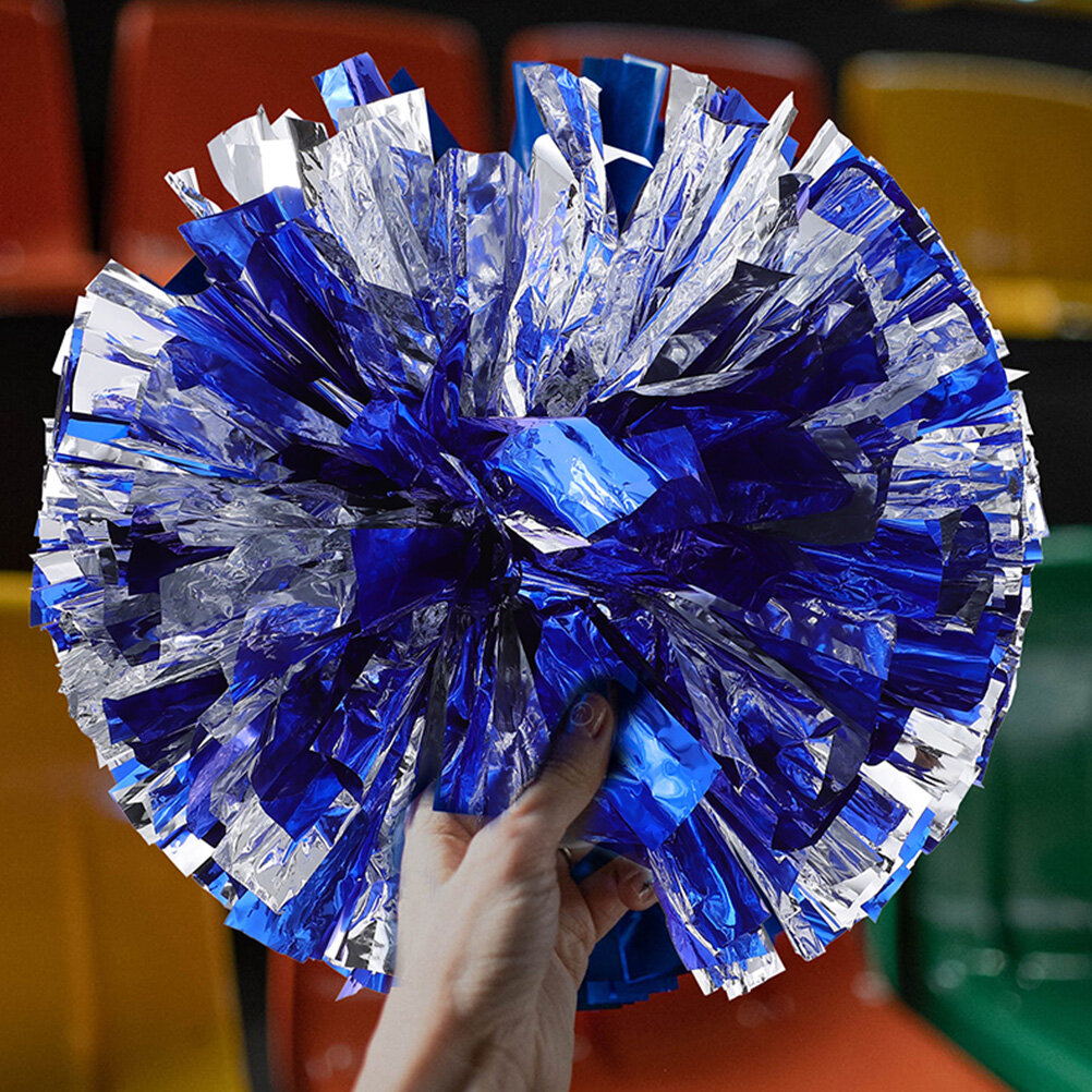 Синие Pom Poms Для Поддержки На Спортивных Мероприятиях 3 Штуки Размер 30.00X30.00X30.00Cm