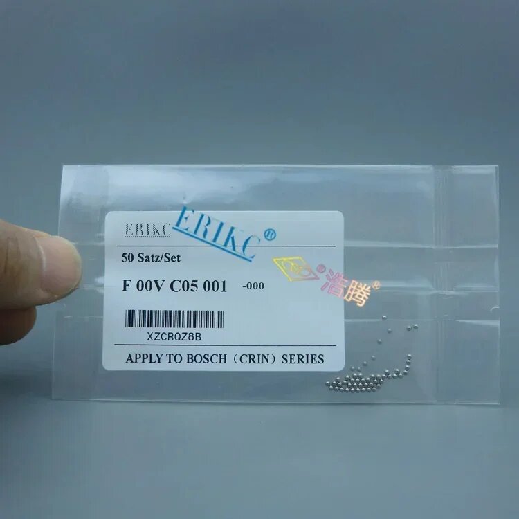 Уплотнительное кольцо топливной форсунки F00VC99002 F00RJ02177 Комплекты для ремонта клапана Стальной шарик F00VC05001 Керамический шарик F00VC05009 F00VC05008 для