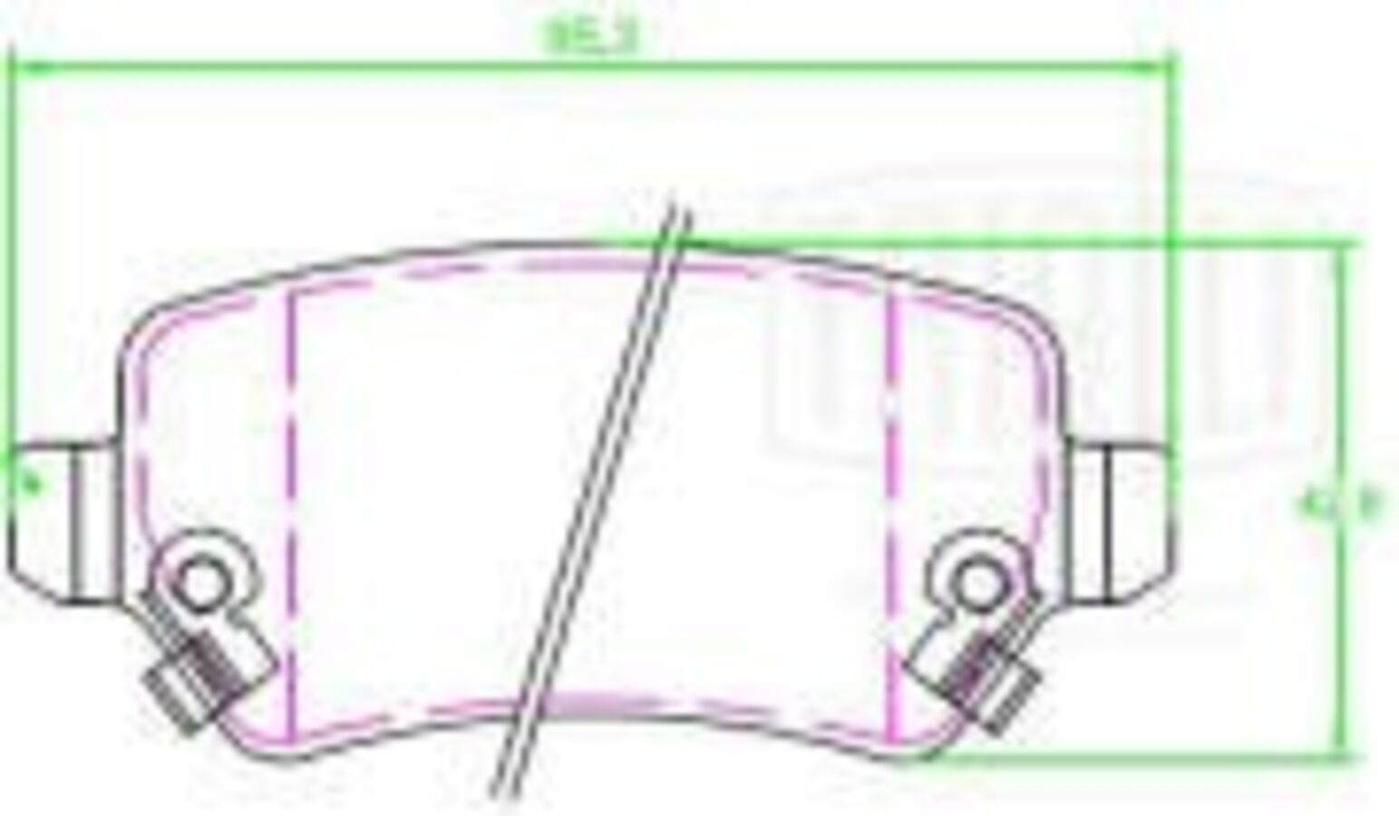Колодки Тормозные Задние Для А/М Chery Tiggo 8 (21-) Tiggo 8 Pro (21-) 95X43 (Pf 2333) (TRIALLI PF2333)
