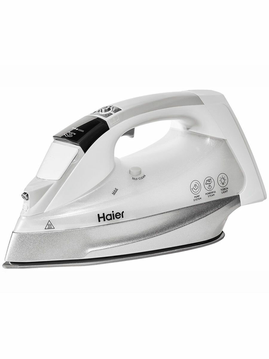Утюг Haier HI-601, белый, мощный 3100 Вт , 4 режима работы от типа ткани — фото 1