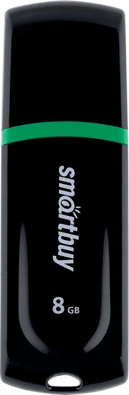 SmartBuy 8 ГБ Флеш-накопитель Paean (SB8GBPN-K), USB 2.0, черный