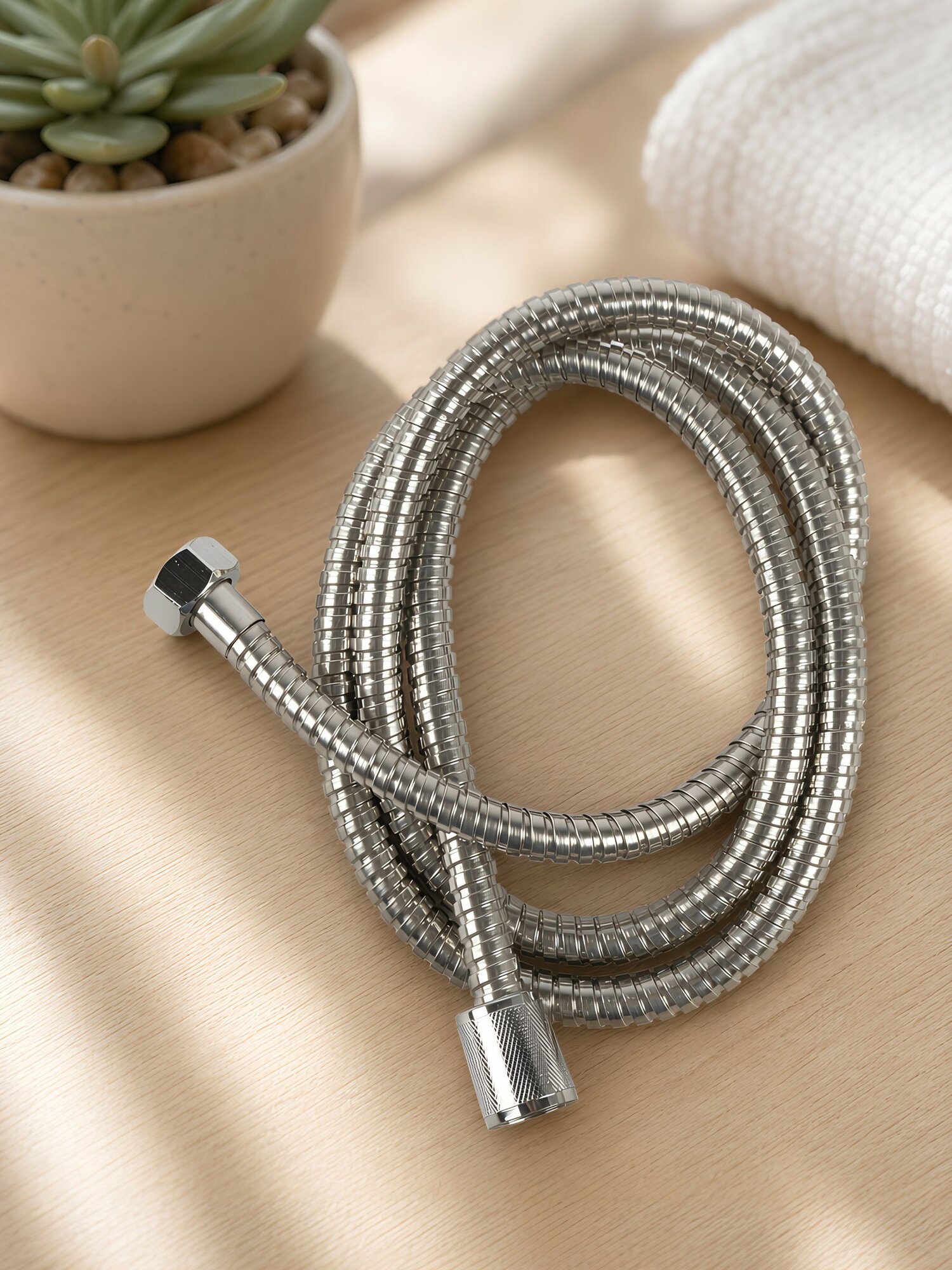 Шланг для душа SPL 1/2"х1/2" 150 см Single Lock серебристый SPL 3606.150