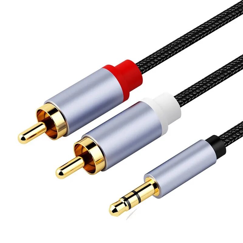 Кабель 3,5 мм на 2RCA