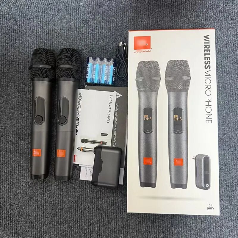 Микрофон для живого вокала Wireless Microphone Set, черный