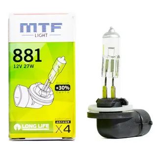 Лампа H27 12V 60/55W Standart +30%; MTF