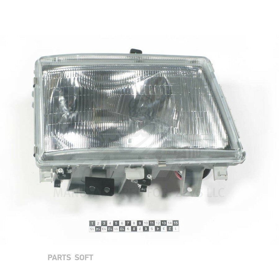 (110) 034601R ZEVS Фара RH FUSO SILVER LIGHT от официального дистрибьютора, ZEVS, артикул 034601R