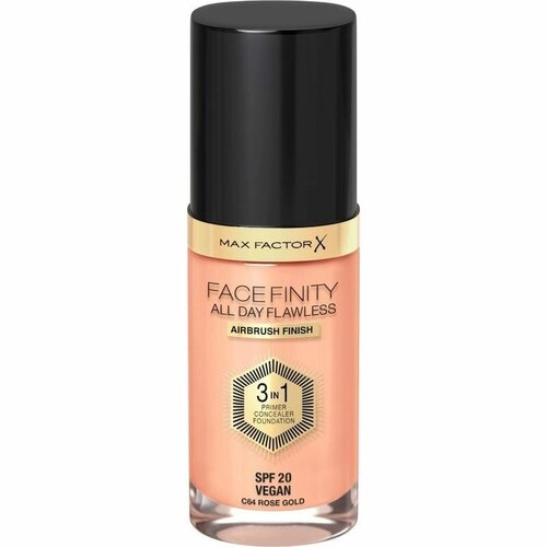 Тональный крем Max Factor Facefinity All Day Flawless 3in1, c64 Rose Gold, 30 мл